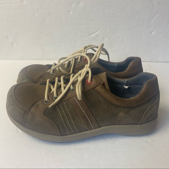 New Feet Medical Comfort Sneakers Shoes Walking Size 38 7.5 Nubuck Suede Brown - Picture 1 of 12